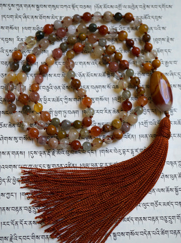 Rutilated Quartz Mala