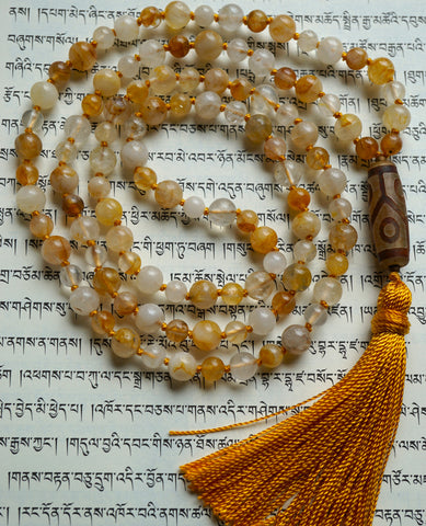 Golden Healer Quartz Mala