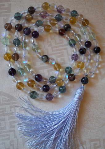 Rainbow Fluorite Mala