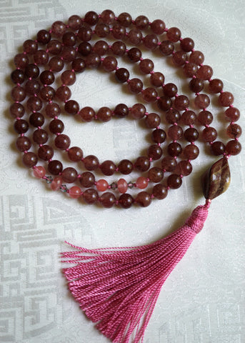 Strawberry Quartz Mala